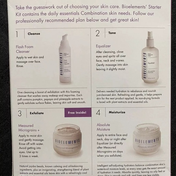 Bioelements Professional Skin Care Starter Kit for Combination Skin - New in Box - Picture 3 of 5